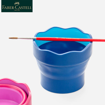 Faber-Castell Clic & Go Foldable Water Pot, Dark Blue